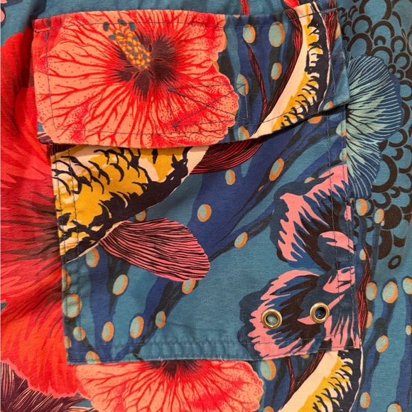 Paul Smith Swimwear 4” Inseam Swim Trunks Size M Floral Koi Print Lined Shorts - Picture 4 of 10